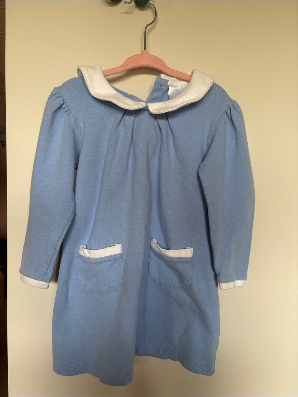 Little English Blue Peter Pan Collar Dress Girls 3T